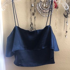 Navy Urban Outfitters Crop Top
